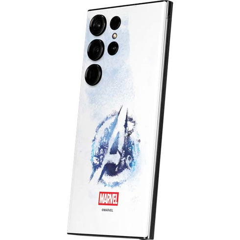 Marvel Avengers Blue Logo Galaxy Skins